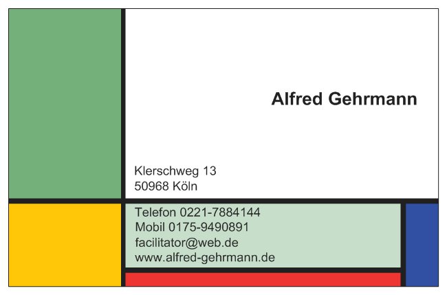 Alfred Gehrmann, Klerschweg 13,
          50968 Koeln